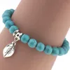 Persoonlijkheid Pendant Turquoise Armband Beaded Chain Armband DAB091 Charme Armbanden Sieraden Armband