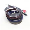 2.4A Nylon trenzado Usb C fish net cable usb trenzado para samsung galaxy S10 s6 s7 edge s8