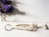 Mini macramé rétroviseur pendentif à breloque cadeau tissé à la main petit coton cordon plante cintre Unique bohème faveurs de mariage
