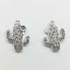 100PCs Flower Cactus Charms Pendants Retro Smycken Tillbehör DIY Antik Silver Hänge För Armband Örhängen Keychain 20 * 15mm