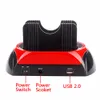 Base per docking station per disco rigido doppio HDD USB IDE SATA da 3,5 pollici Freeshipping da 2,5 pollici