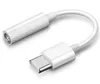 Hörlurar hörlursuttagsadapter Converter kabel typ C till 3,5 mm AUDIO AUX Connector Adapter med OPP väska för Samsung Huawei