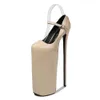 Dress shoes 30cm super high Heel pumps pointed toe stiletto heels sexy women show catwalks shoe ankle strap