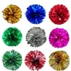 Christmas Party Pom Poms Cheerleading 50g Cheering Pompom Metallic Pom Pom Cheerleading Products Party Decoration 12style RRA2000