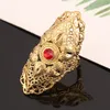 Anello con pietre preziose rosse etiopico alla moda africano arabo mediorientale gioielli fascino regalo di nozze per feste