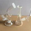 nova chegada tubo de água de vidro mini bong pequeno equipamento de petróleo pequeno tubo de água dab rig para o tabaco