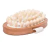 Brosse de Massage contre la Cellulite, en bois naturel, à main, pour le corps, bain, douche, réduction du dos, Spa, relaxation musculaire, épurateur corporel