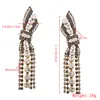 Fashion-Brand Claw Crystal statement Stud earrings for women Fashion rock jewelry Rhinestone Tassel earrings pendant Vintage Brincos Bijoux