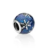 charme flocon de neige bleu pandora