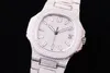 Super 5719 Montre de Luxe Diamond Studded Watch Cal 324 SC Automatisk mekanisk rörelse klockor vikande spänne designer klockor204d