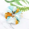 Tiedyed Hairbands Scrunchies Women Baby Girls Kolorowa tkanina włosów Pierścienia Krąg Włosy Włosy For Girl