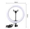 Lumière vidéo Dimmable LED Selfie Ring Light Lampe annulaire USB Photographie Lumière avec support de téléphone 2M trépied pour maquillage Youtube