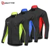 Outto Men's Cycling Vestes D'hiver Warm Up Coupe-Vent Manteau De Vélo Randonnée Camping Sports De Plein Air Fermeture Éclair Survêtement