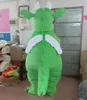 2019 fabriksförsäljning varm grön dinosaur maskot kostym fancy party dress halloween karneval kostymer vuxen storlek