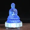 Glazed Buddha Statue figurines buda Shakyamuni Craft Buddha garden decors crystak statues for home decoration