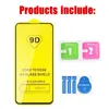 New 9D Full Cover Glue Phone Screen Protector Tempered Glass For iPhone 15 14 Pro Max 14Pro 13 Samsung A04 A14 A24 A34 A54 A33 A53 A73 A21S A13 A03 CORE A10 S23 Plus S22 FE