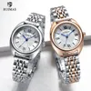 Ruimas Dames Quartz Horloges Luxe Business Horloge Roestvrij staal Waterdichte Jurk Horloge Dame Relogio Feminino Clock 593