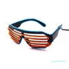 도매-EL 와이어 라이트 LED 안경 밝은 빛 파티 안경 클럽 바 성능 글로우 파티 DJ 댄스 안경의 11colors 연습장 M937