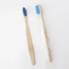 Bamboo Toothbrush Wooden Rainbow Bamboos Toothbrushs Oral Care Soft Bristle Travel Toothbrush