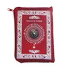 Ramadan portable waterproof Muslim prayer mat rug carpet with compass retro pattern Islamic holiday decoration gift pocket