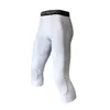 Broek heren basketbal gevoerde panty met knie pads voor mannen 3/4 compressie leggings gordel training1