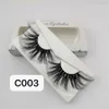 Super Long 25-30 mm 3D Mink Lashes 100% Real Mink Ögonfransar Crisscross Natural Full Fake Lashes Skönhet Makeup Fluffy False Eyelash Extension