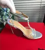 [Caja original] Recién llegado Sandalias para mujer Tacones altos de cuero real Slingbacks Verano Diamante Zapatos de calidad superior 35-41