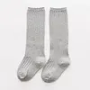 Mädchen Jungen Kind Schöne Knie Hohe Socken Frühling Herbst Beliebte Baumwolle Einfarbig Casual Bequeme Winter Kinder Lange Socke2931822