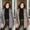 Damen Langer Mantel mit Leopardenmuster, modische Strickjacke, Oberbekleidung, Jacke mit Leopardenmuster