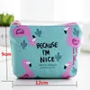 1PCS Flamingo Canvas Fabric Mini Coin Purse Cartoon Coin Birthday Party Decorations Kids Feliz aniversário Presentes de bebê Q8460794