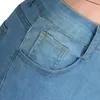 Partihandel-2019 Mode Kvinnor Hög midja Hål Jeans Button Tassel Byxor Byxor Bell-Bottom Byxor Hög kvalitet W513