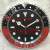 8 Style High Quality Wall Clock Watch 34cm x 5cm Rostfritt stål Kvarts rörelse Blå Luminescerande Klockor