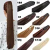 16 "-28" 100% clip naturale di Remy del brasiliano capelli magici Coda di cavallo Equiseto in / on estensione dei capelli umani capelli lisci 100Gam set 2 set Lot