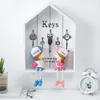 Key Holder Vintage Wall Mounted Bedroom Storage With Hooks Office Wood Letter Rack Hanging Multifunction Decoration Cottage