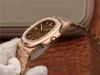 PF Nouvelle version Luxury Mens Watches Super Quality Nautilus 5711 Eta Cal 324 Mouvement Diamants Case Rose Case Automatic Men MecanI218C