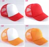 LOGO personnalisé conception pas cher Polyester hommes femmes casquette de Baseball blanc maille réglable chapeau adulte enfants enfants