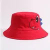 Dinosaur Baby Hat Cotton Double-sided Bucket Hat Baby Spring Autumn Cap Kids Hats Toddler Baby Accessories GB505