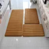 3 adet/takım kaymaz hafızalı köpük banyo paspası halı yatak odası kilim kapı yolu ayak paspaslar kilim banyo için Alfombra Tapete Para Banheiro Mat