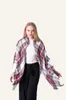 38 färger Plaid Pashmina Scarf 140 * 140cm Oversized Tartan Scarf 28 stilar Wrap Shawl Square Tassel Scarves Warm Yoga Blanket M141