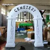 Personalizzato Halloween Gonfiabile Arco di morte ARCH 3M Altezza Salto Up Grim Reaper Archway Air Blown Ghost Ghost Porta d'ingresso per la decorazione del partito notturno