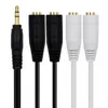 3.5mm audio splitter kabel jack plug mannelijke naar 2 vrouwelijke oortelefoon extension kabels hoofdtelefoon converteren voor Samsung MP3 tablet pc