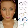 Trendiga Nose Ringar Body Piercing Smycken Mode Smycken Rostfritt Stål Näsa Öppna Hoop Ring Örhängen Studs Fake Nose Ringar Non Piercing Rings