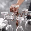 Metal Wine Rackwine Glass HolderCountertop Stand 1 Bottle Wine Storage Holder With 6 Glass Rackideal Christmas Gift for Wi4726622