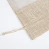 50pcs Organza Jute Sacs Toile De Jute Sac À Cordon 10x14 13x18 16x22cm Faveurs De Fête De Mariage Sacs Cadeaux Pour Bonbons Maquillage Bijoux Packagin309p