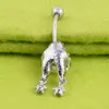 Piercing personalizzato perla rana rospo argento bilanciere strass ombelico anelli ombelico gioielli sexy piercing in acciaio chirurgico