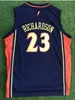 basketbal jersey college Jason 23 Richardson Jersey throwback jersey mesh gestikt borduurwerk aangepast formaat S-5XL