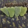 Natural Jade Board Green Jade Stone Cure Massage GuaSha Tool Body Face Relaxation Beauty Health Care Tool RRA3187