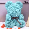 Artificial Rose Flower Bear Toy Women Girl Christmas Valentine Day Gifts Home Decor 20 40CM E2S264c