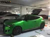 Satijn Chrome Green Vinyl Auto Wikkelfilm met Air Release Matte Metallic Chrome Green Wrap Folion Voertuig Styling Wikkelen 1.52x20m / Roll