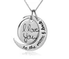 Moon Necklace I Love You To The Moon And Back Necklace Pendants For Mom Sister Family Pendant Link Chain Choker Fashion Designer5228970